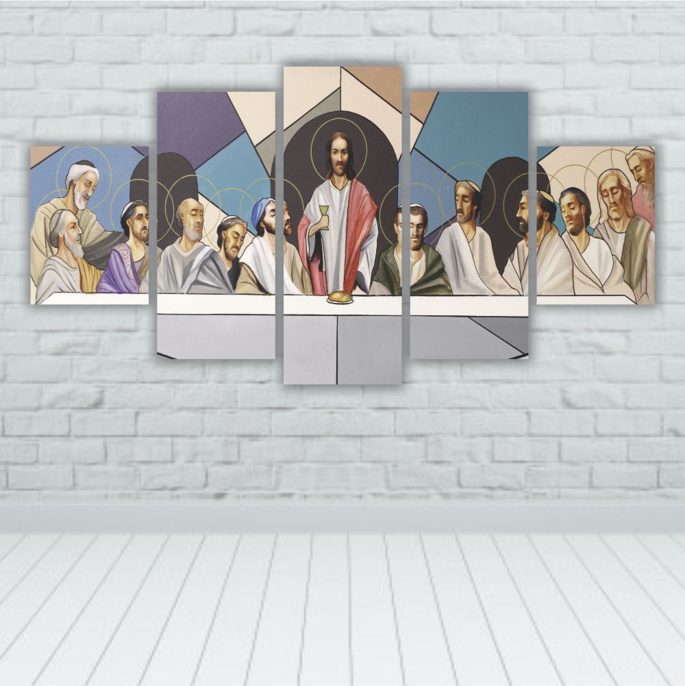 Quadros Decorativos MDF Santa Ceia 115cm x 60cm